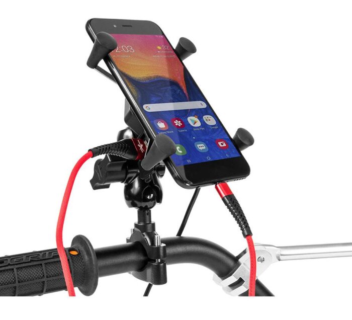 Extremestyle Uchwyt motocyklowy z ładowarką do telefonów RAM XL USB - obrazek 11